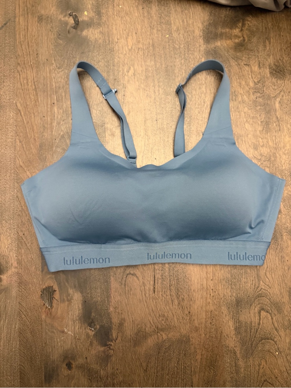 lululemon athletica Dusty Blue Adjustable-Strap Sports Bra